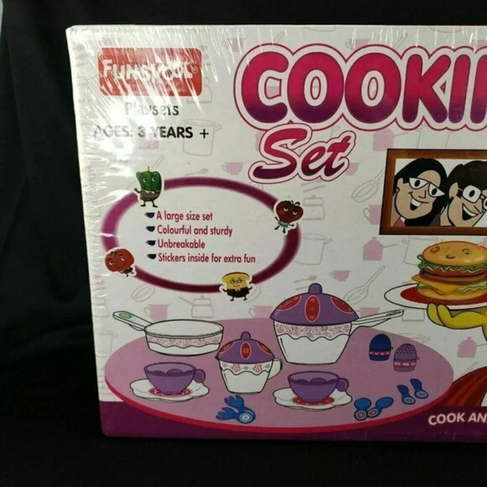 Funskool Cooking Set Playset Creative Play Kitchen Pretend Kid Dishes‎ Toy New
